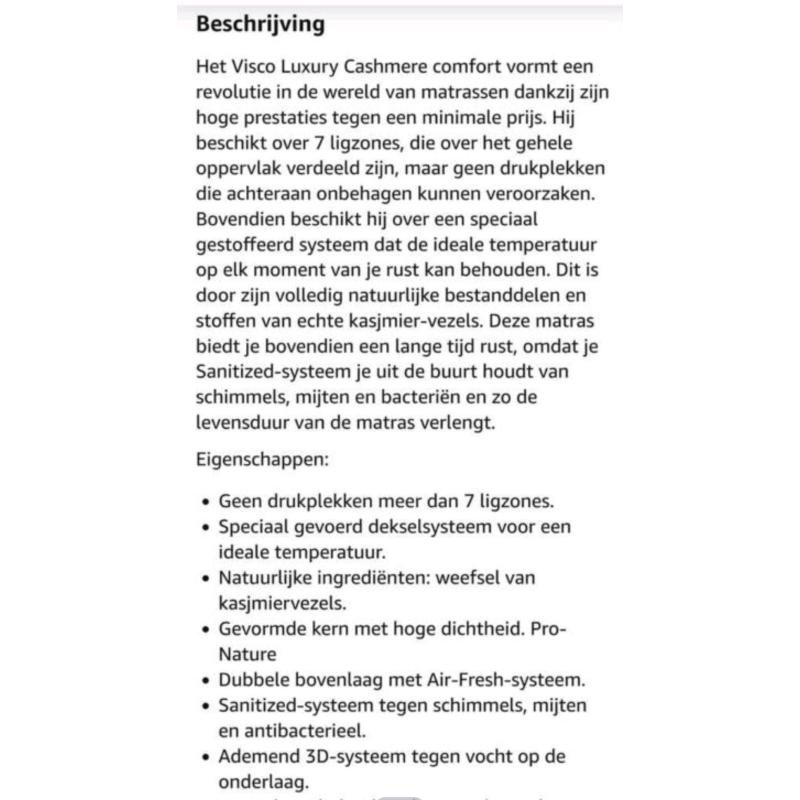 Eenpersoonsbed boxspring en matras