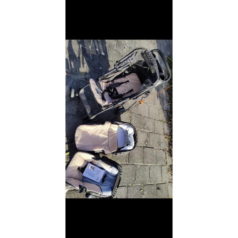 Nette Hauck kinderwagen 3 delig!!