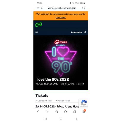 Friendsticket 4 personen I love the 90´s