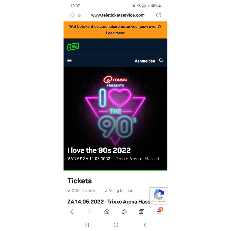 Friendsticket 4 personen I love the 90´s