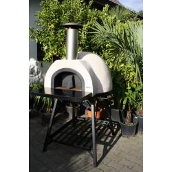 Pizzaoven AMALFI AD 70 Black plain/ nieuwe compacte tuinoven