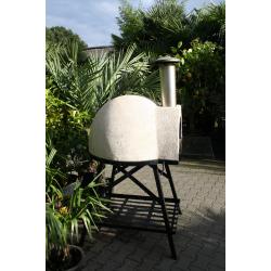 Pizzaoven AMALFI AD 70 Black plain/ nieuwe compacte tuinoven
