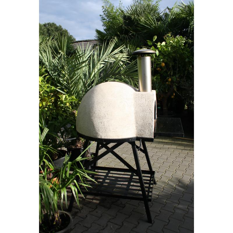 Pizzaoven AMALFI AD 70 Black plain/ nieuwe compacte tuinoven