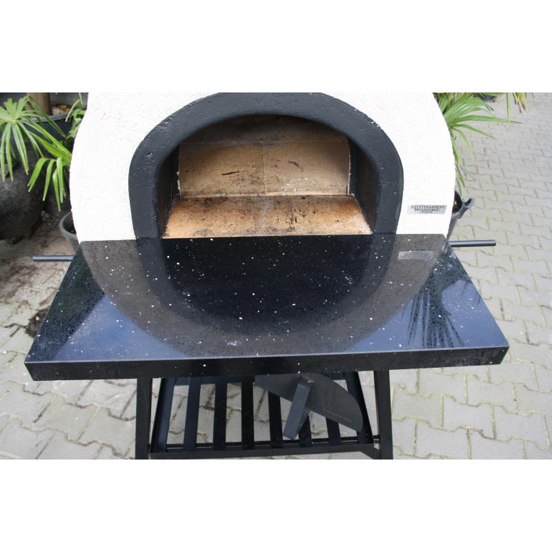 Pizzaoven AMALFI AD 70 Black plain/ nieuwe compacte tuinoven