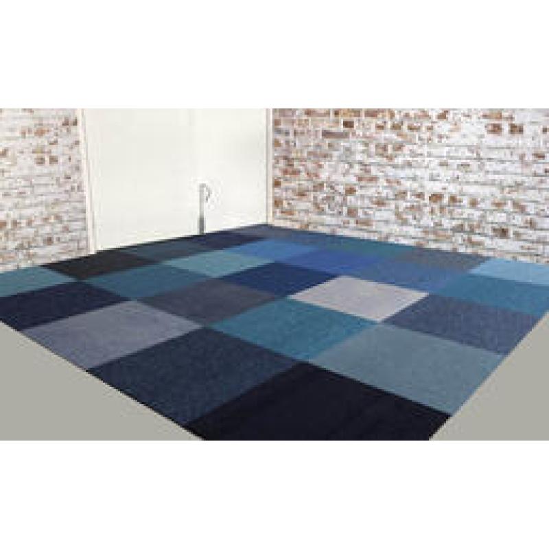 NIEUWE TREND! Shades of Blue Tapijttegels van Interface