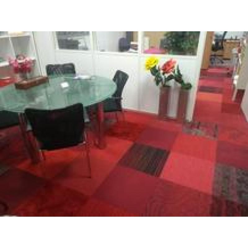 Speelse decoratieve 'Shades of Red' Interface Tapijttegels