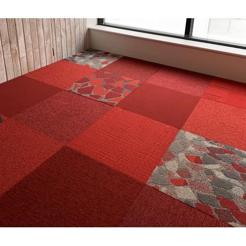 Speelse decoratieve 'Shades of Red' Interface Tapijttegels