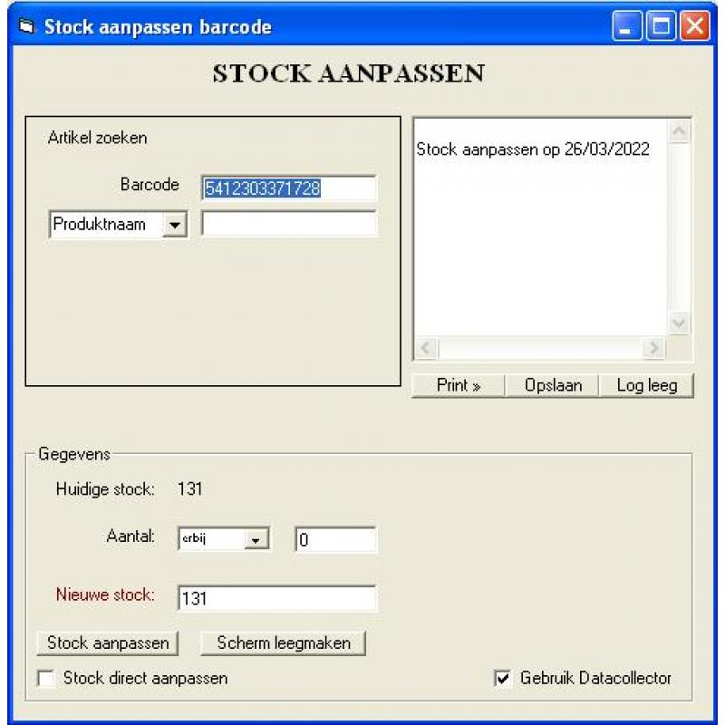 Stockbeheer programma voorraadbeheer