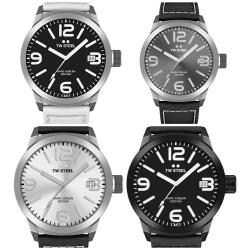 VIER ELEGANTE XL-HERENHORLOGES VAN TW STEEL