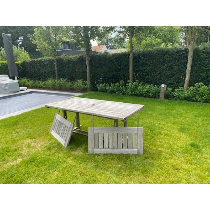 tuintafel in teak