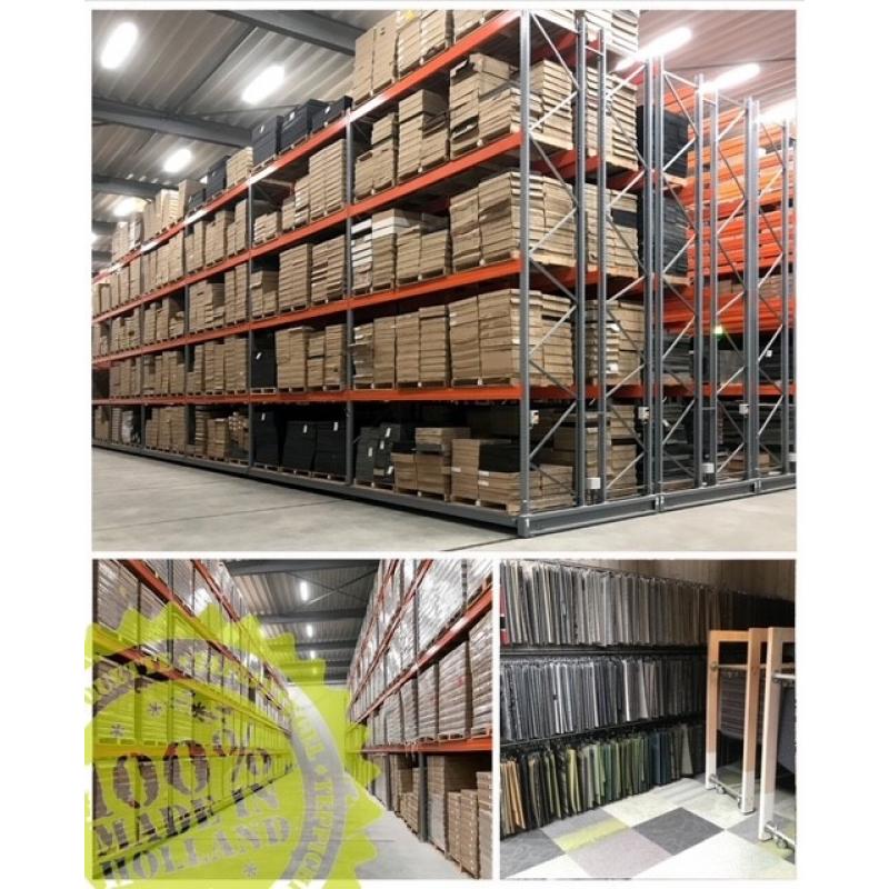 Heuga 580 Timber 100m2+ op voorraad grijze tapijttegels