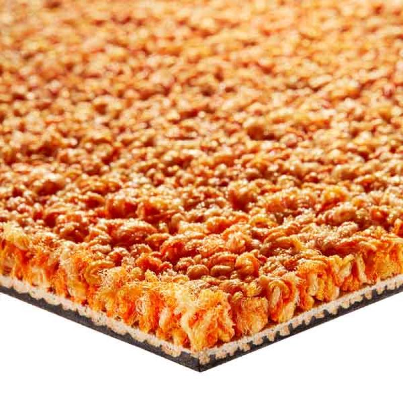Partij mooie oranje Tapijttegels. NU GRATIS LEVERING!