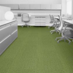 Groene Twist & Shine Micro Tapijttegels van Interface