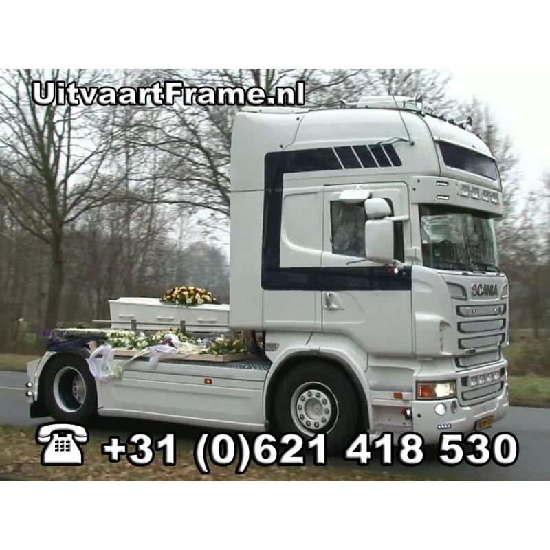 Uitvaart met uw eigen voertuig? UitvaartFrame verhuur, ook in België.