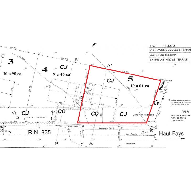 HAUT-FAYS: Bouwgrond, 10a01ca – VAS1323B