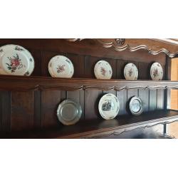 Antieke buffet/vitrinekast
