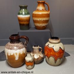 Set engels porseleinen kannen