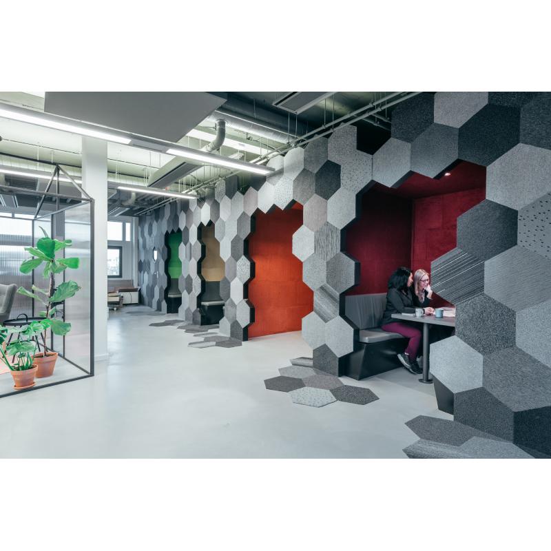 Speelse decoratieve 'Shades of Red' Interface Tapijttegels
