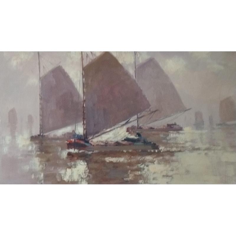 Schilderij Rijnaken olieverf