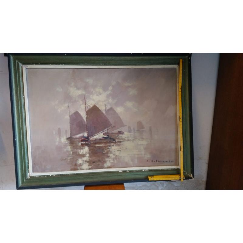 Schilderij Rijnaken olieverf