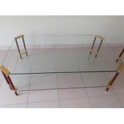 3 glazen tafels