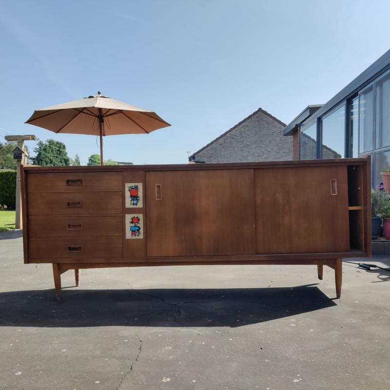 Mooi vintage ensemble van twee kasten