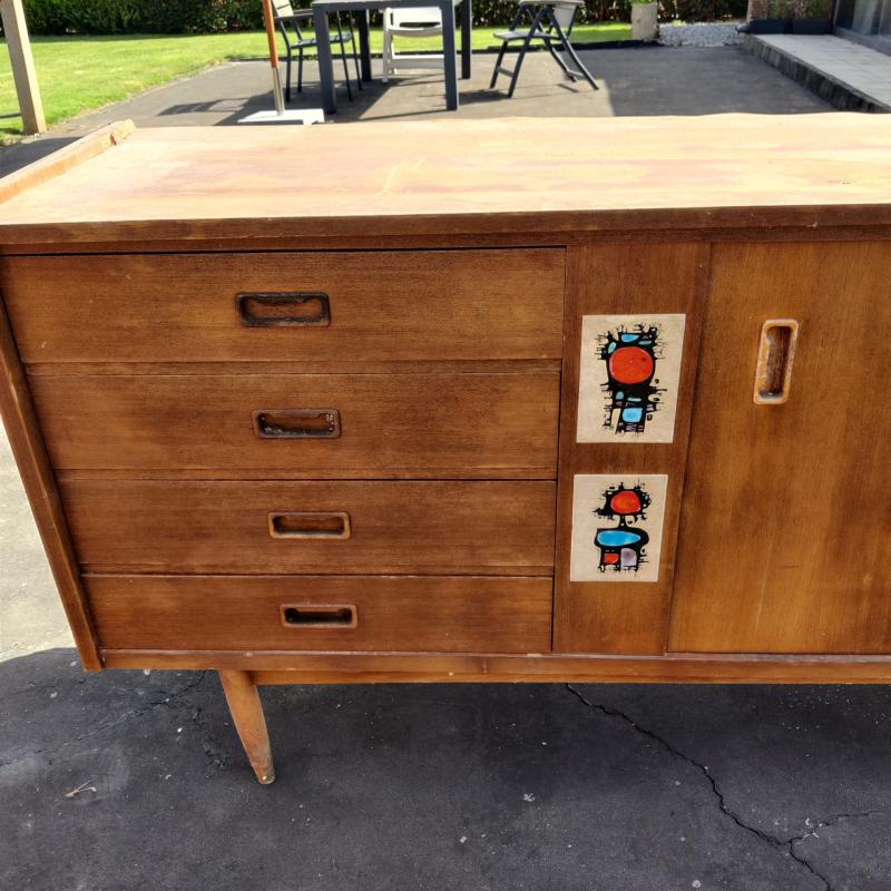 Mooi vintage ensemble van twee kasten