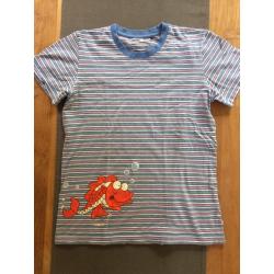 Piyama Woody zomer blauw gestreept