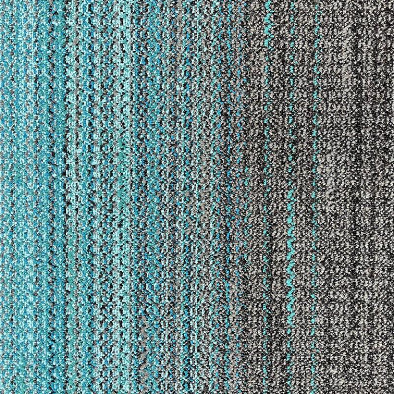 Teal/Stone tapijttegels Woven Gradience van Interface