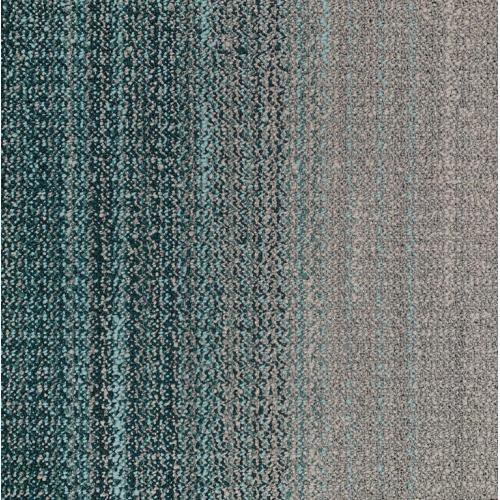 Teal/Stone tapijttegels Woven Gradience van Interface