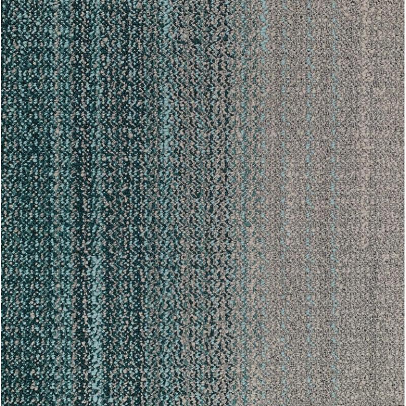 Teal/Stone tapijttegels Woven Gradience van Interface
