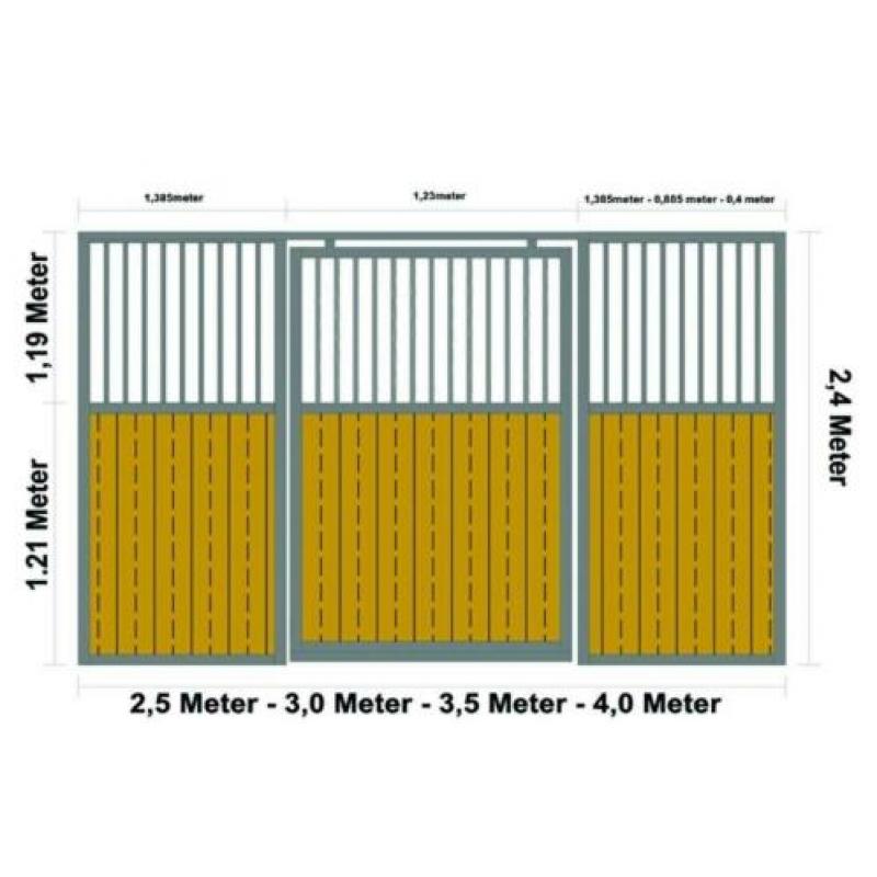 Paardenstal paardenboxen stal wanden