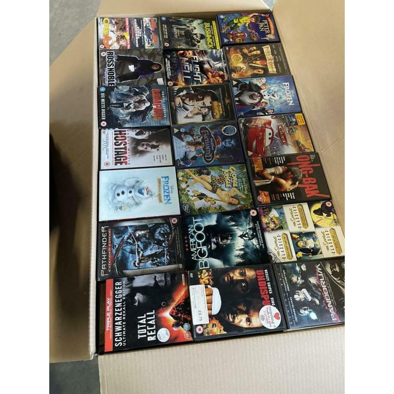 Pallet top dvd’s - Engelse hoezen  - 3800/4000 stuks! Ruim 10 pallets op voorraad