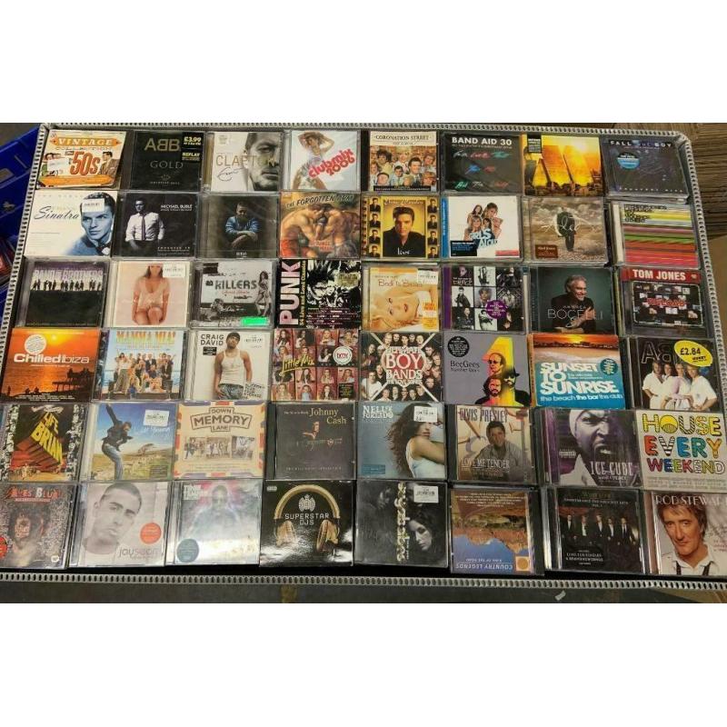 Pallets Cd's 4400-5000 stuks Albums Job Lot Rock Etc