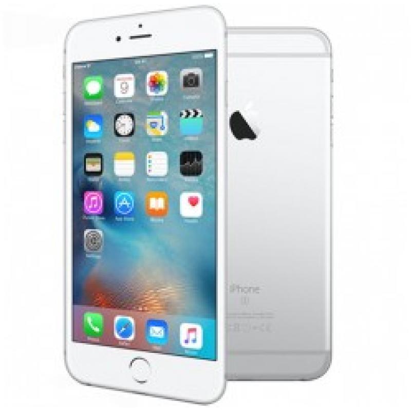 GSM Iphone 6 plus - 16 GB / zilver - batterij 100% - incl. hoes