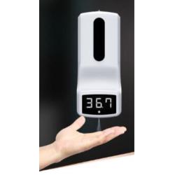 Temperatuur Scanner en Handdesinfectie dispenser in 1 apparaat