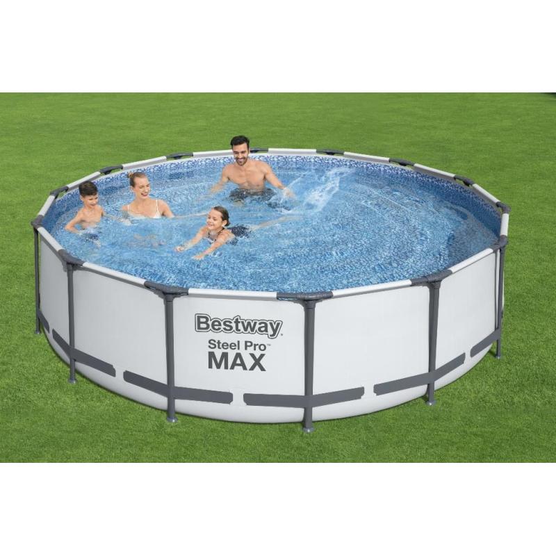 opbouwzwembad rond 4,27m diam Bestway Steel Pro Max