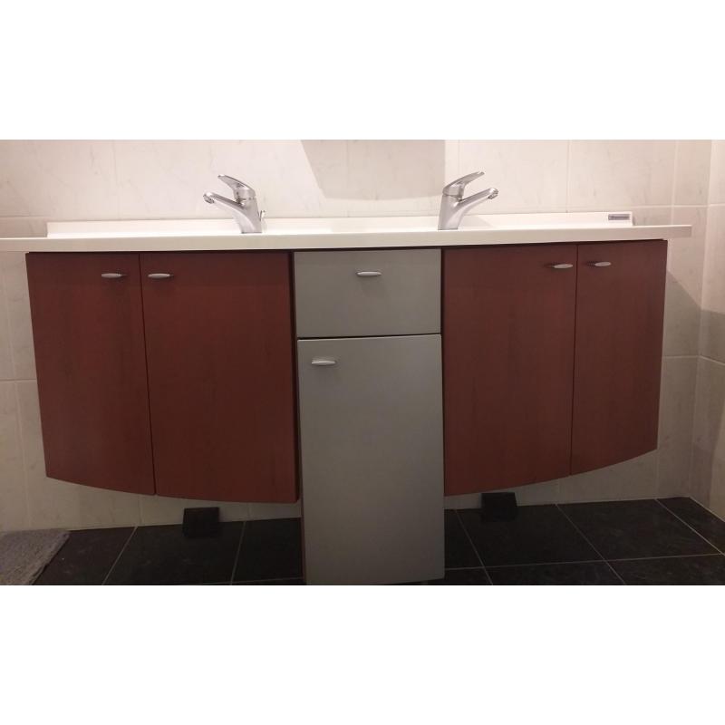 Badkamermeubel met 2 lavabo's Merk Detremmerie
