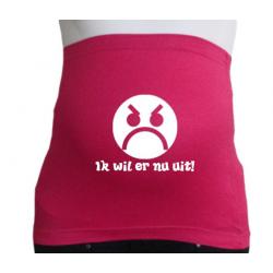 Zwangerschap buikband met naam of Eigen Tekst!