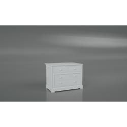 Commode, ladekast Woodwork witt, kinder of junior kamer