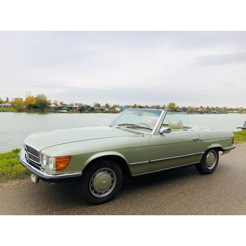 Chroom bumpers Mercedes W 107 SL SLC 1971-1989 compleet set voor- en achter