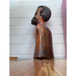 houten beeld van Congolees