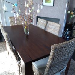 Massief kersenhout eettafel te koop