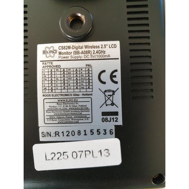 ELRO CS82DVR Draagbare Monitor met 4 Draadloze camera's
