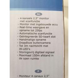 ELRO CS82DVR Draagbare Monitor met 4 Draadloze camera's