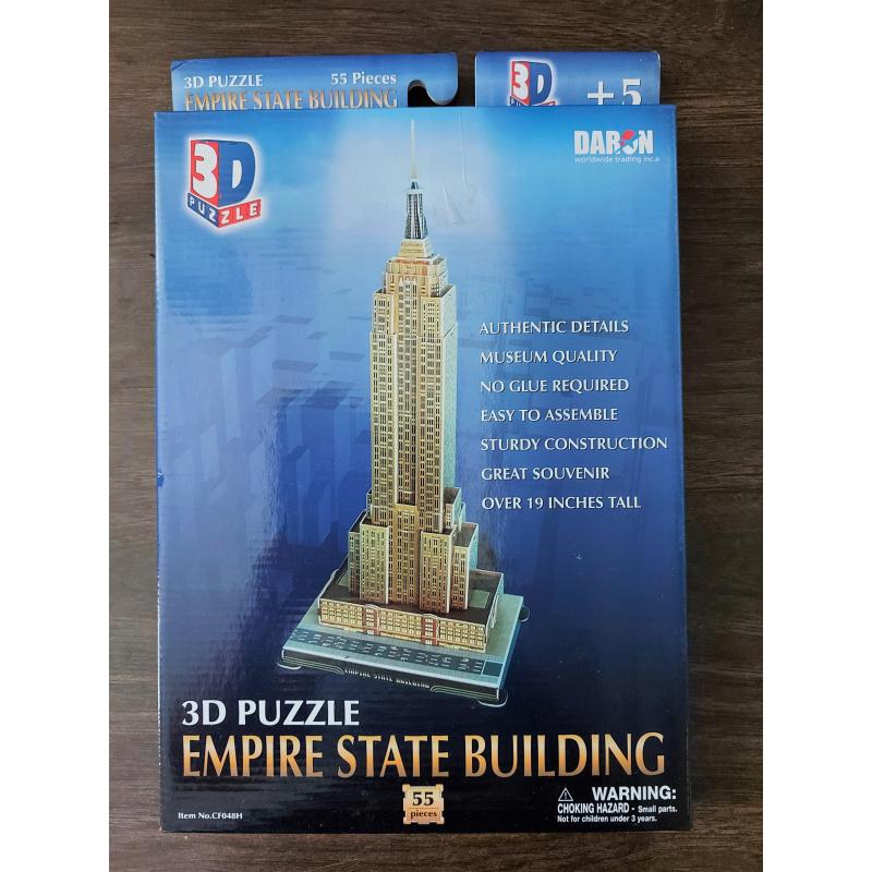 3D PUZZELS MOOISTE BOUWWERKEN NEW YORK (5 euro pst)