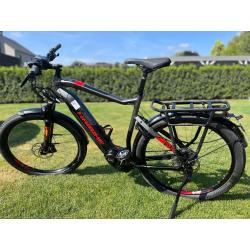 blauwe transportfiets