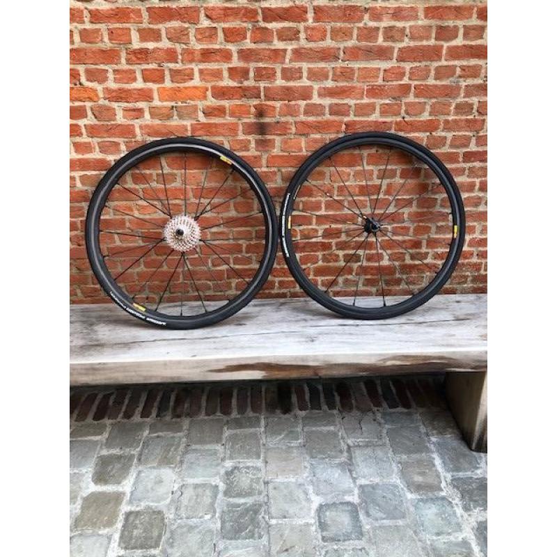 MAVIC racefiets wielen - high end - met nieuwe sram red 11-32 (11s) cassette en ketting