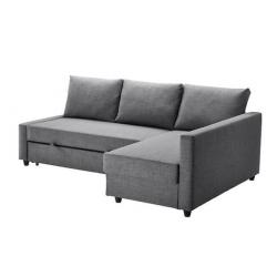 HoekSlaapbank Ikea zo goed als nieuw donkergrijs
