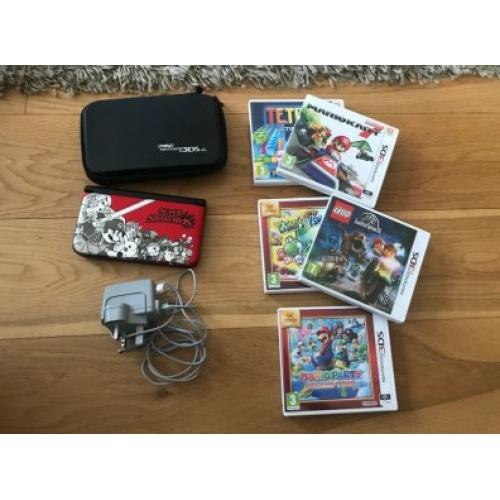 Nintendo 3DS XL met 6 games te koop!